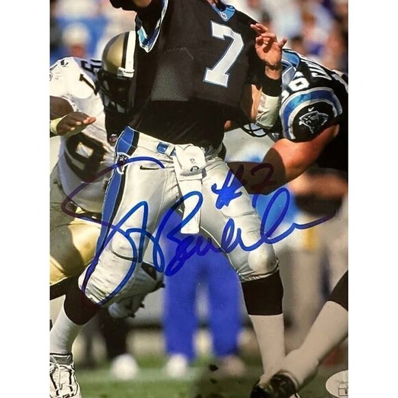 Steve Beuerlein signed autographed Carolina Panthers 8x10 photo JSA - Picture 2 of 3